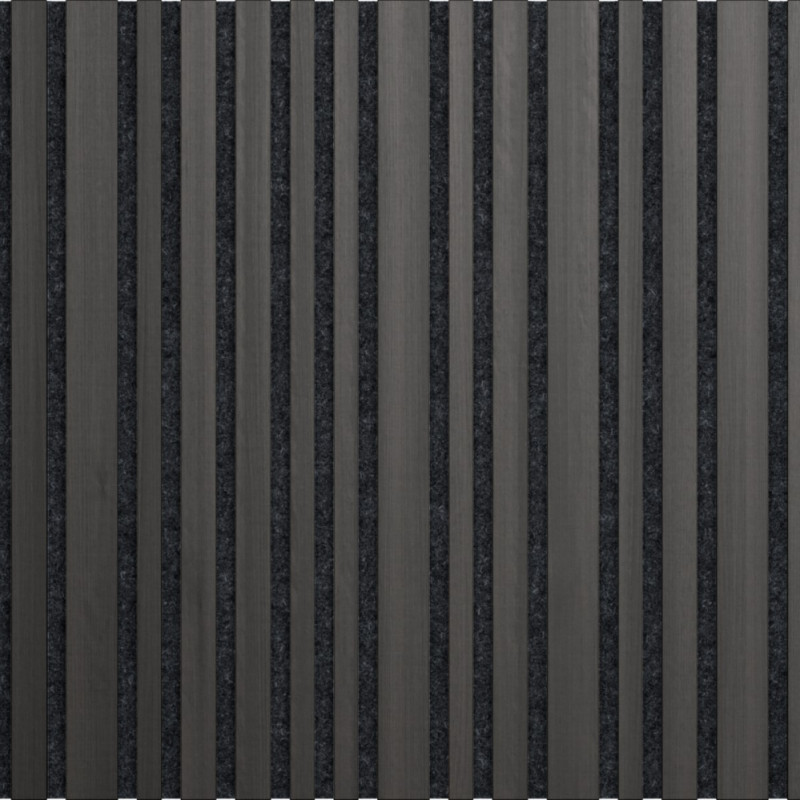 Illi Tremolo Akustiskais sienas panelis, finierēts, melns filcs, 600x3000x18mm, melns ozols