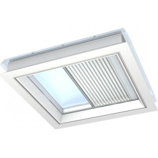 Velux FMG Plisētās žalūzijas virsgaismas logam ar kupolu, elektriskā vadība, 90x120cm, baltas