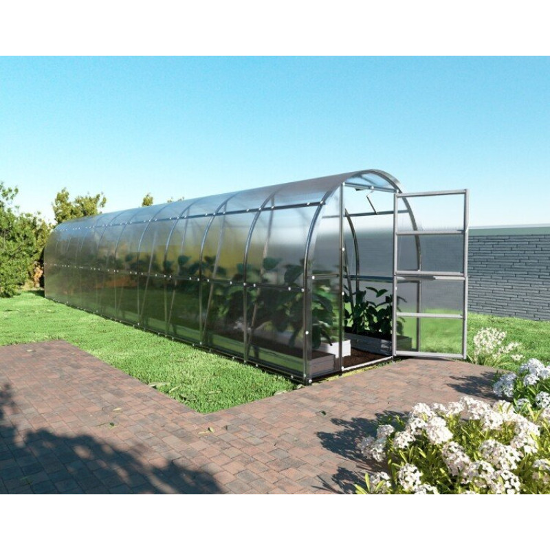 Siltumnīca KLASIKA SLIM 2x10m (20m2) ar 6mm polikarbonāta pārklājumu / gab