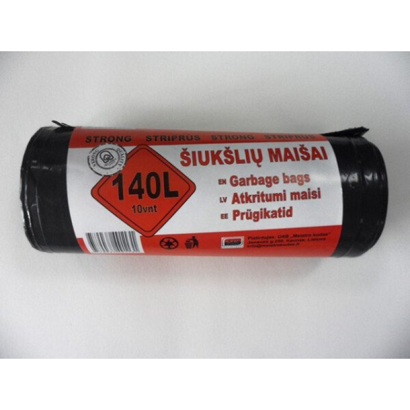 Atkritumu maiss 140L / 10 gab; / rullis