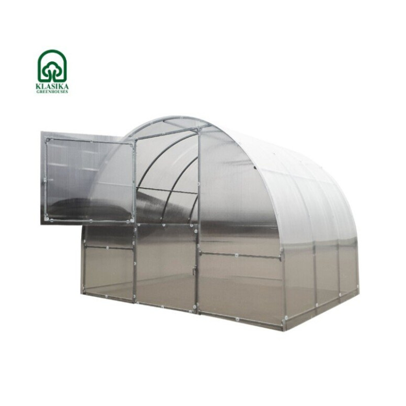 Siltumnīca KLASIKA EASY 3x6m (18m2) ar 4mm polikarbonāta pārklājumu / gab