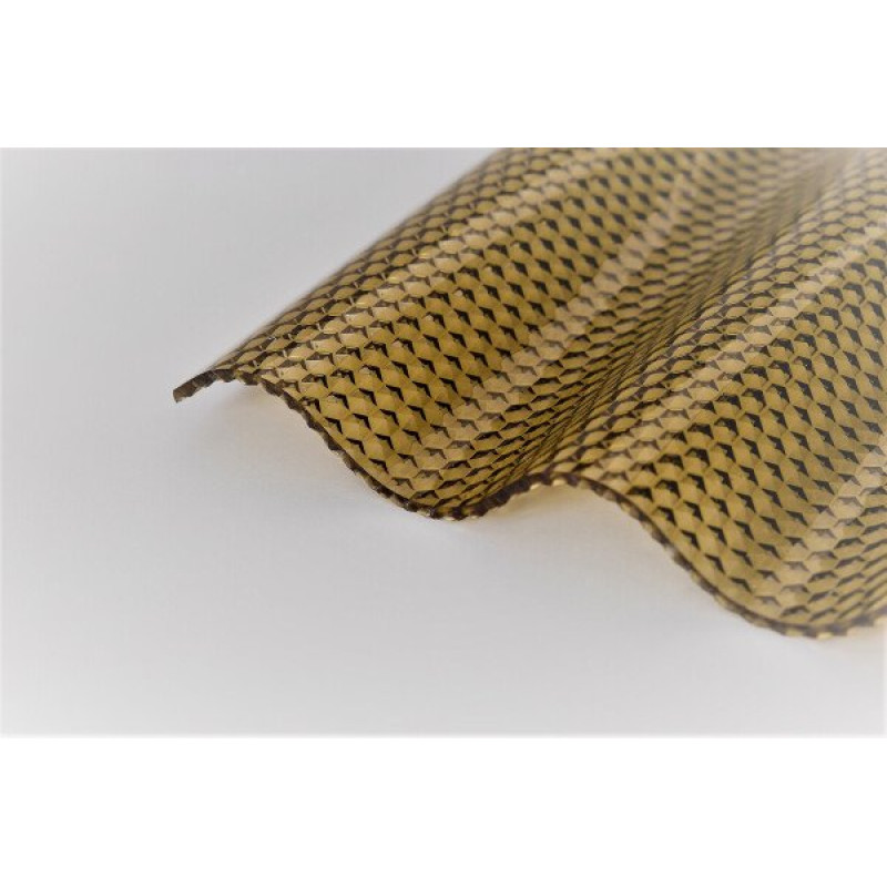 Profilētā polikarbonāta loksne DIAMOND SINUS 2,8 mm 1.045x3m, bronza / gab