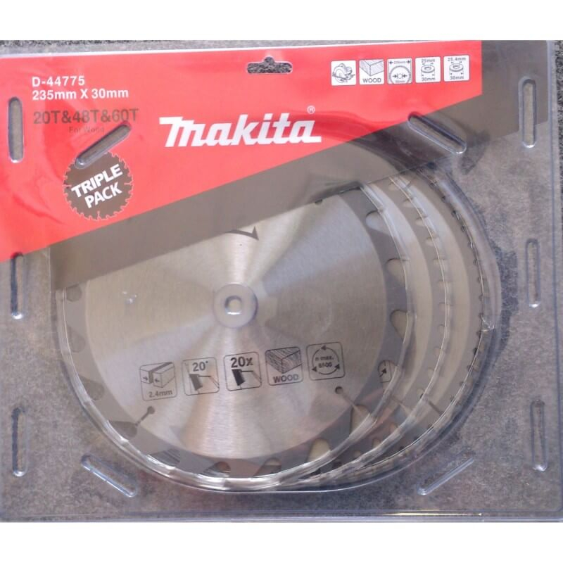 Makita Accessories Griešanas disks MAKITA 235x30mm (20T+48T+60T), 3 gab.