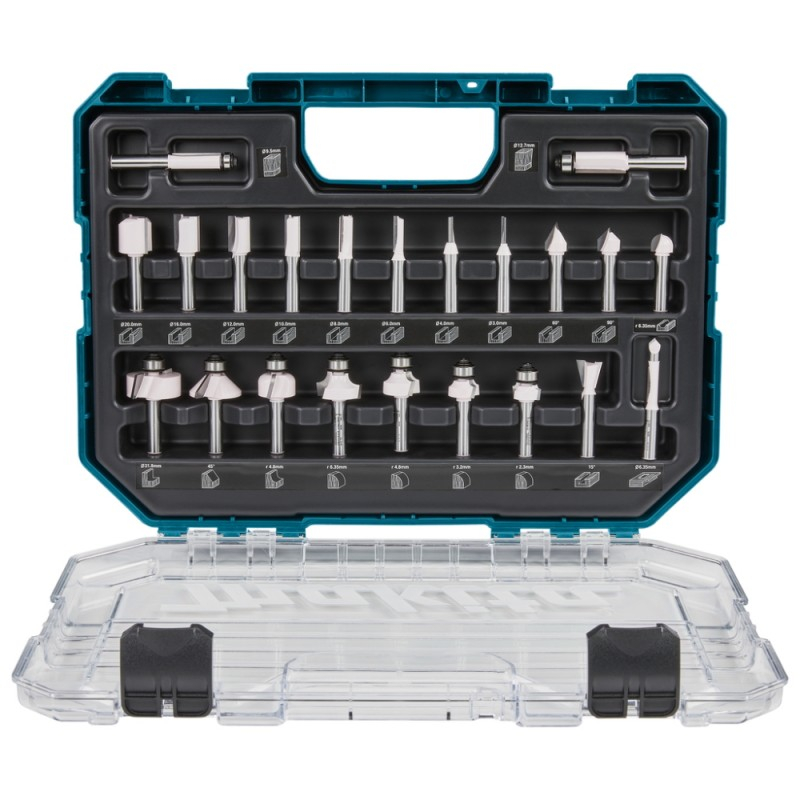 Makita Accessories 22 daļu frēžu komplekts MAKITA D-74778