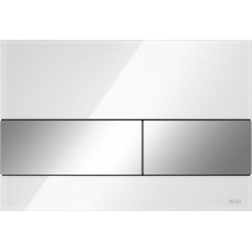 Tece square WC plāksne (9240802) balts/hroms