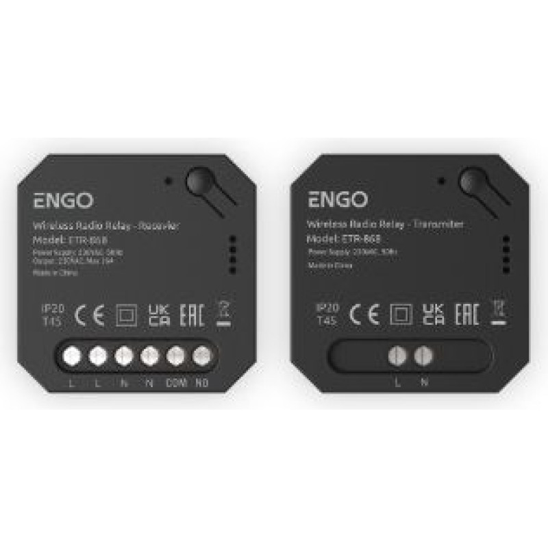 Engo Bezvadu relejs ar radio vadību ETR-868, 230V, 16A,