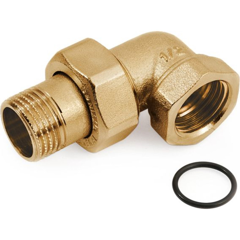 Stūra saskrūve i-ā 1½'' ar gumijas blīvi GF*