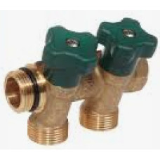 Herz Sanitārā ūd. kolekt. Dn20 ar noslēgvārst. 3/4