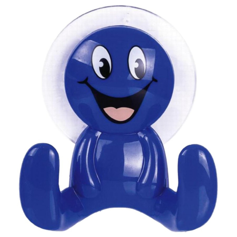Ridder Āķis pašlīmējošs Smiley zils, ar piesūcekli