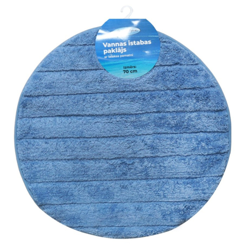 Baltic Aqua Vannas istabas paklājiņš D70cm Rino, zils