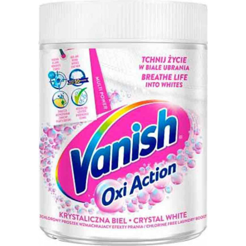 Vanish Līdzeklis traipu tīrīšanai Vanish Oxi Action White 470g