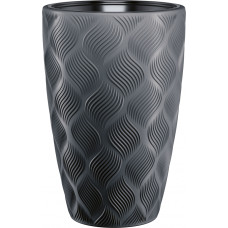 Form Plastic Puķu pods Flow Slim 30cm 24L, melns