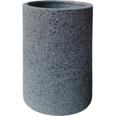 Besk Puķu pods stiklšķiedras cilindra 30x30x40cm, tumši pelēks