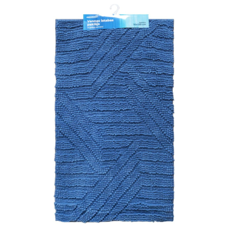 Baltic Aqua Vannas istabas paklājiņš 70x120cm Square, zils