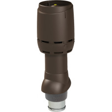 Vilpe Flow izolēts ventilācijas izvads 125P/IS/500, brūns
