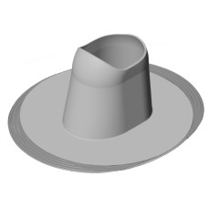 Vilpe PVC uzmava priekš augstā pieslēguma elementa, gaiši pelēks