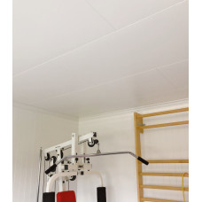 Huntonit Krāsoti kokšķiedru griestu paneļi Antikk, balts 11x620x1220mm rullīša krāsots, iepak. 3.026m2