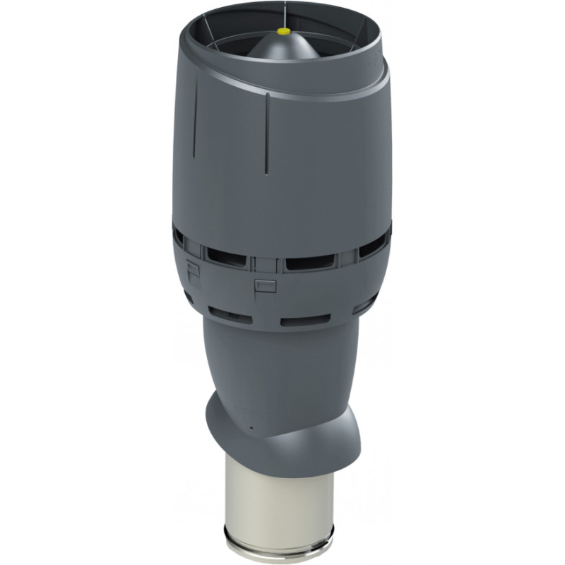 Vilpe FLOW izolēts ventilācijas izvads 160P/IS/500, pelēks