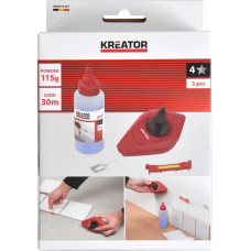 Kreator Krīta auklas komplekts, KREATOR, KRTH73101, 30 m, 25 ml, Zils