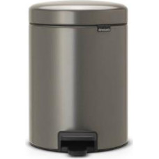 Brabantia atkritumu tvertne ar pedāli NewIcon, 5l, platinum