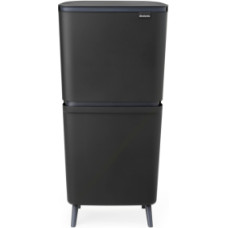 Brabantia atkritumu tvertne šķirošanai SortUp Recycle Bin Hi, 10+10+25l, dark grey