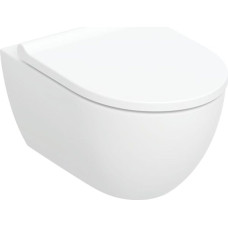 Geberit Acanto Tualetes pods ar SC vāku, stiprināms pie sienas, Turboflush, 530x360mm, balts