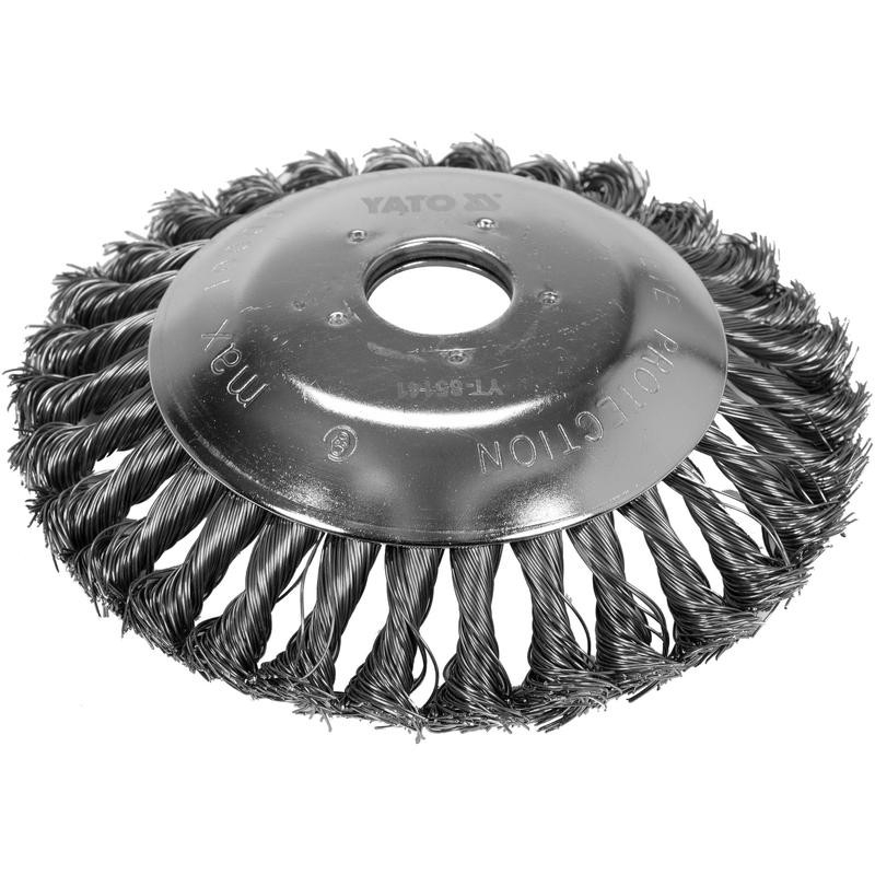 Yato Krūmgrieža / trimmera stiepļu birste 150/25,4mm YT-85141 YATO
