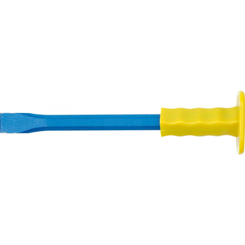 Vorel Aukstā kaltne ar aizsargrokturi 19x350mm, VOREL, 35352, oglekļa tērauds, sacietējusi darba daļa