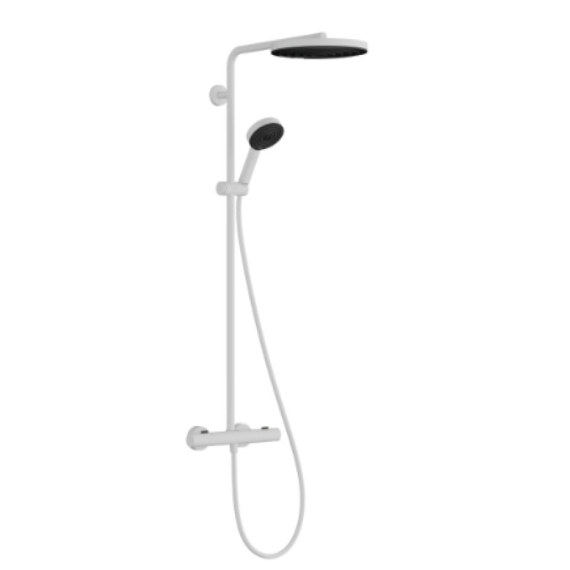 Hansgrohe dušas sistēma Pulsify 260 1jet ar termostatu Ecostat Fine, matēta balta