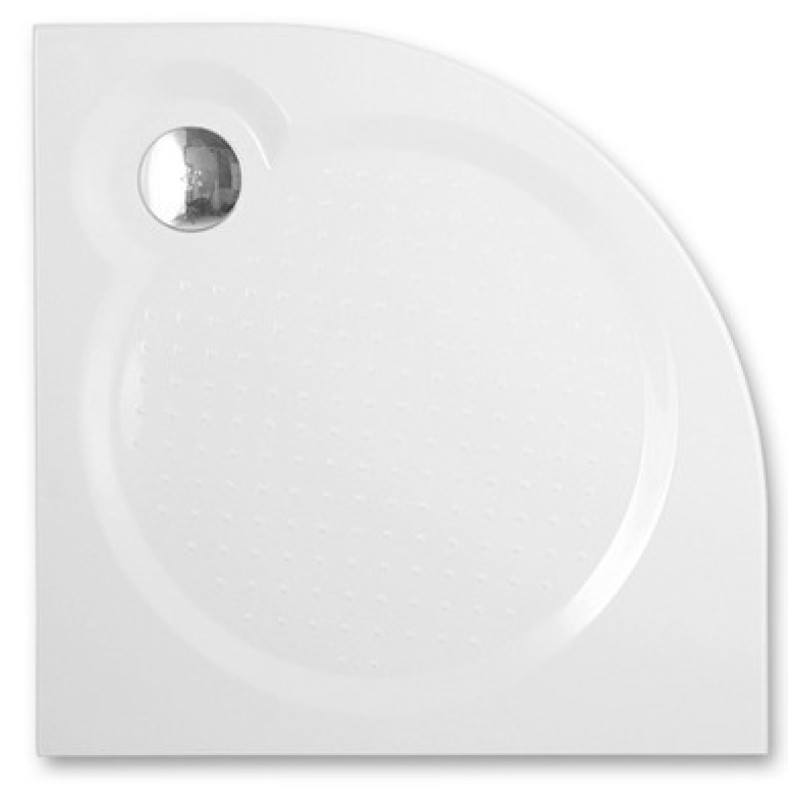 Roth dušas paliktnis Tahiti M, 800x800 mm, h=30 mm, r=550, balts akmens masas