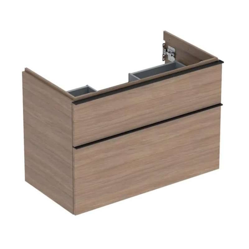 Geberit izlietnes skapītis iCon, 888x476 mm, h=615 mm, 2A, ozolkoks/lava rokturis