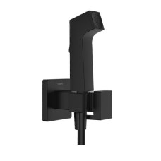 Hansgrohe iebūvējamā rokas duša Bidette 1jet S EcoSmart+, ar vadu 1250 mm un turētāju, matēta melna