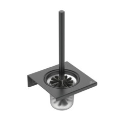 Ideal Standard tualetes birste ar turētāju Alu+, matēta melna