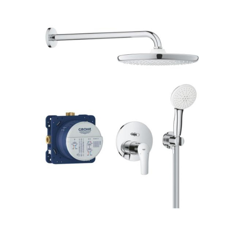 Grohe iebūvējamā dušas maisītāja komplekts Eurosmart/Tempesta 250, hroms