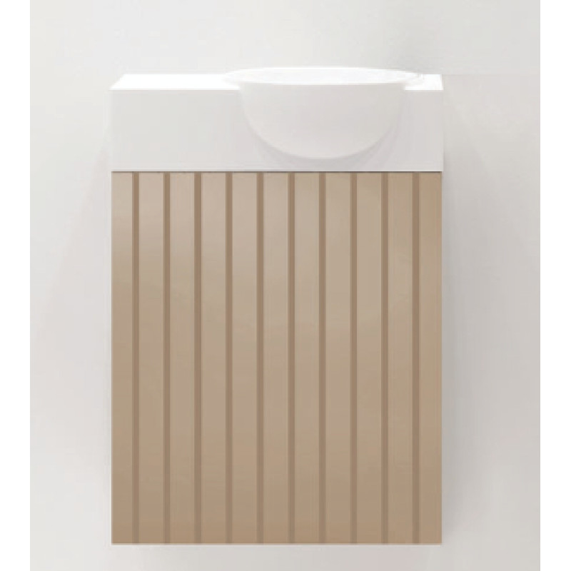 Balteco izlietnes skapītis NU40, 400x214 mm, h=450 mm, ar sifonu, nude