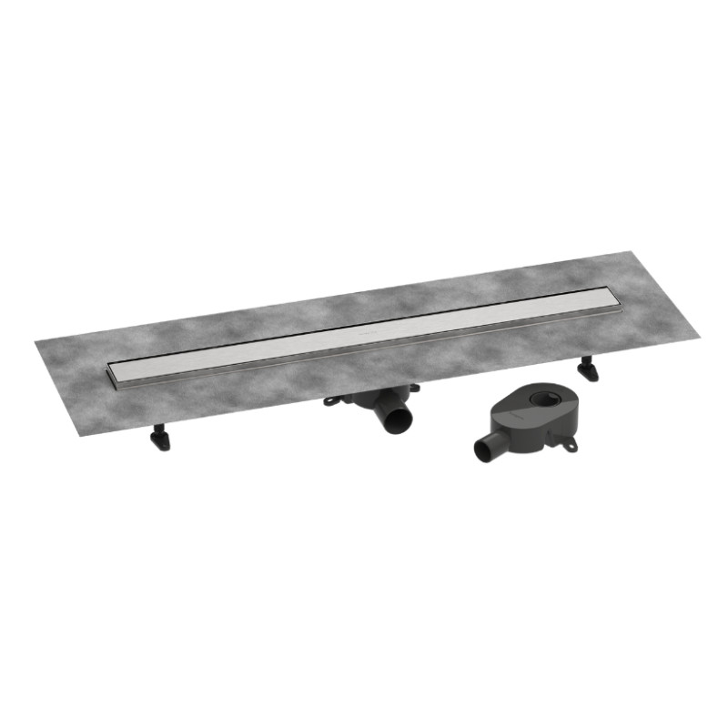 Hansgrohe dušas kanāls RainDrain Go, 900 mm, flīzējams, brushed stainless steel