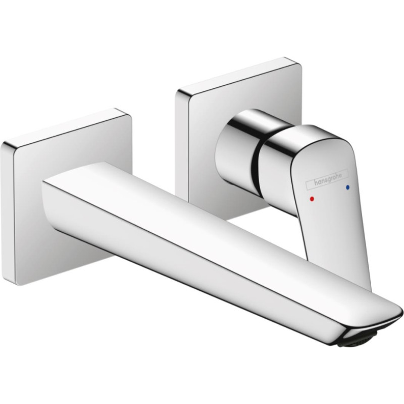Hansgrohe izlietnes maisītāja Logis virsapmetuma daļa, 2 MC, iztece 205 mm, no sienas, hroms