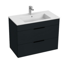 Jika izlietnes un skapīša komplekts Cube, 800x430 mm, h=607 mm, 2A, matēts antracīts