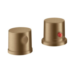 Hansgrohe vannas termostata Axor Uno² virsapmetuma daļa, 2 caurumu, uz virsmas, brushed bronze