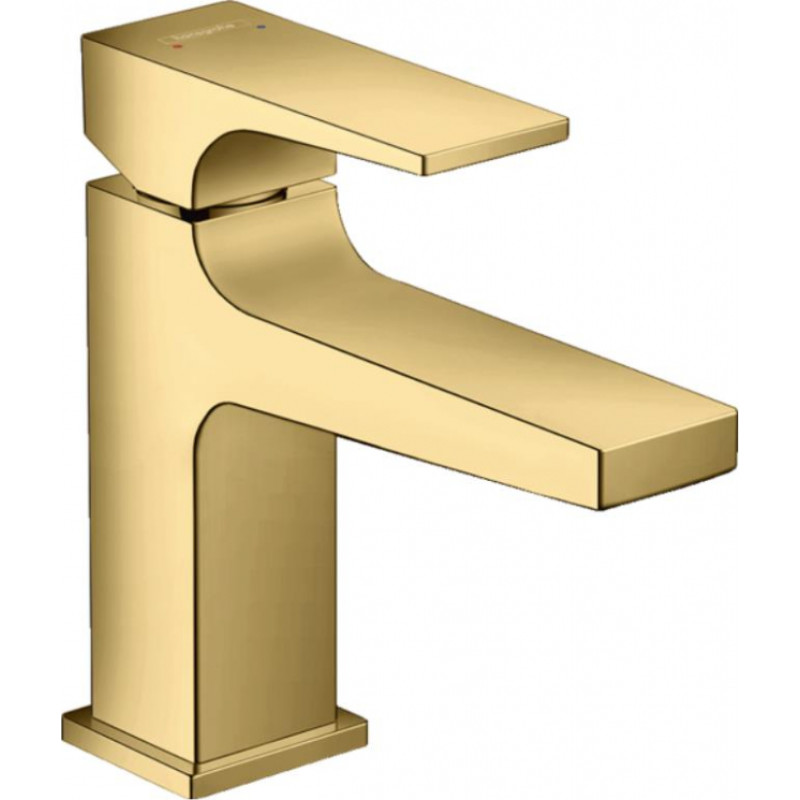 Hansgrohe izlietnes maisītājs Metropol 100, ar push-open, polished gold optic