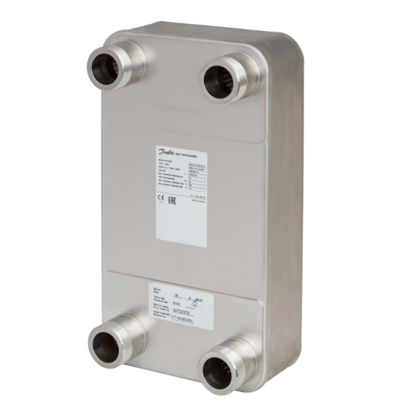 Danfoss mikroplākšņu siltummainis, XB52M-1, plākšņu skaits: 30, CU+
