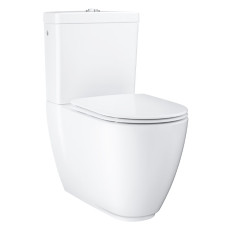 Grohe pods ar QR/SC vāku Essence rimless, 360x667 mm, universāls izvads, pievads no apakšas, balts PG