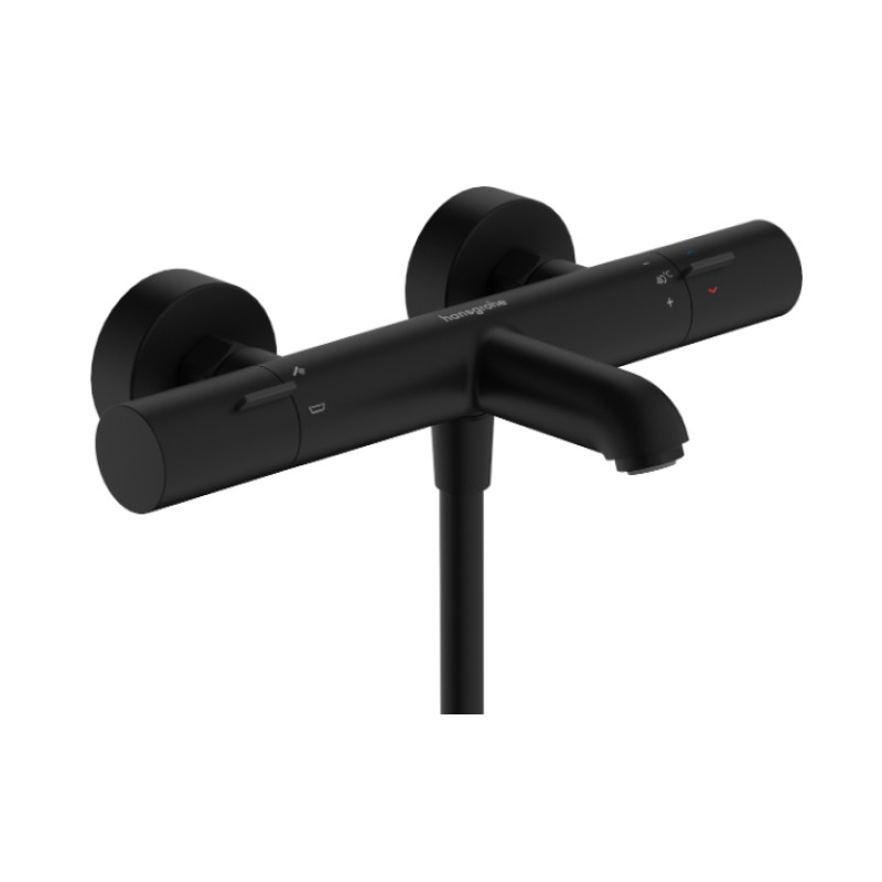 Hansgrohe vannas termostats Ecostat Fine, matēts melns