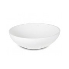 PAA izlietne Round Silk On, d=410 mm, uz virsmas, ar izplūdi, balta silkstone