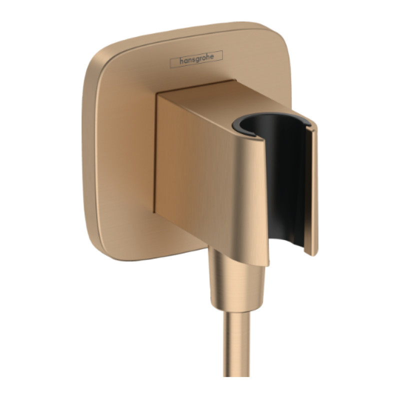 Hansgrohe dušas izvads ar dušas galvas turētāju Fixfit Q, brushed bronze
