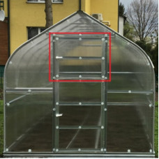 Papildus logs siltumnīcai KLASIKA STANDART 800x670mm, bez pārklājuma / gab