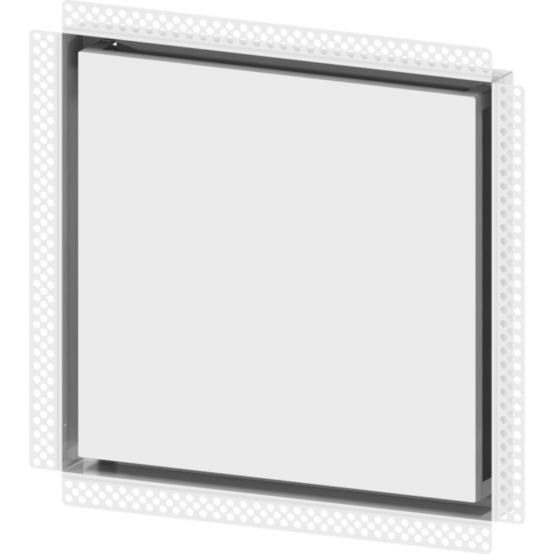 Europlast difuzors metāla, sleptās montāžas, 400x400mm - Ø200mm, balts