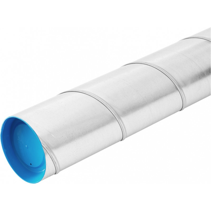 Europlast vītais gaisa vads M1 metāla, Ø125mm-2m, ar noslēgvākiem