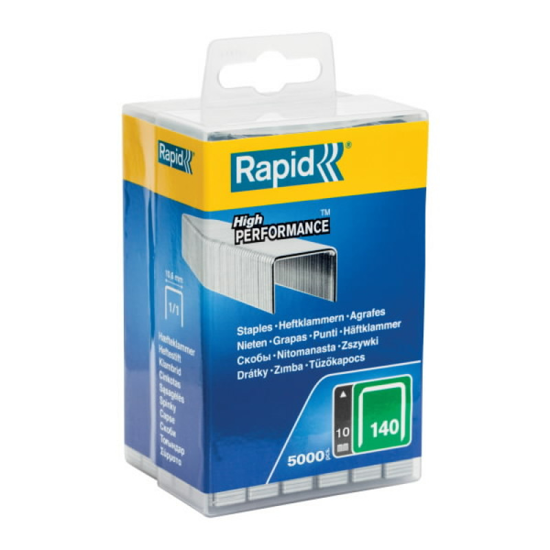 Rapid staples 140/10 5000pcs, green, Rapid
