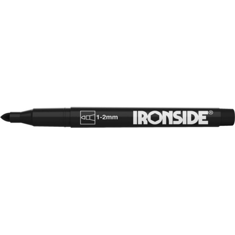 Ironside Marķieris apaļš Ironside 1-2mm melns - gab.